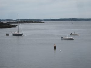 Three boats in the Cove