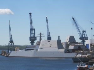 USS Zumwalt at Bath Iron Works